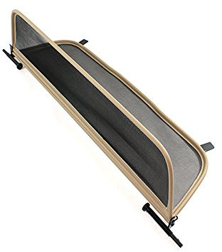 GermanTuningParts Déflecteur de Vent pour Mercedes A207 (2010-2016) - Pliable - avec Fermeture Rapide - Beige | Filet Anti-Remous Coupe | Déflecteur d'air