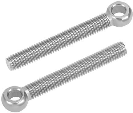 sourcing map M8 x 60mm 304 Edelstahl Maschinen Passschraube Ringechraube Metrisch Gewinde 2 Stücke DE de