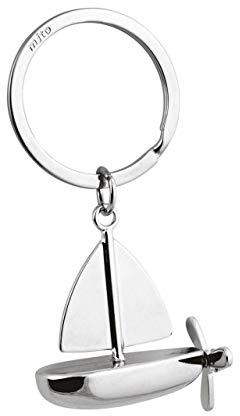 Ten Portachiavi Barca a Vela 3D in accaio cod.EL7923 cm 4x7,8x1h by Varotto & Co.