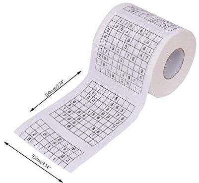 Sudoku-Spiel, Toilettenpapier, Spiele, Rolle, Papierhandtuch, Hartnäckigkeit, langlebig, lustig, bedrucktes Toilettenpapier, HaushaltsreinigungswerkzeugeNützlich und praktisch