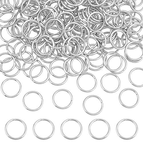UNICRAFTALE Ca. 150 Stück Edelstahl Biegeringe Runder Ring Innen 12.3 mm Geschlossene aber Ungelötete Biegeringe Metallringe Für Armbänder Halsketten Schmuckherstellung