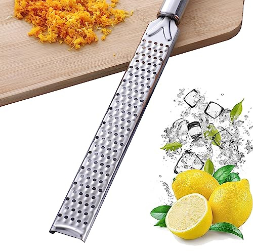 Limón Naranja Frutas pelador herramienta de pelar profesional para cocina, Utensilio para Cocktails Multifunción, Limón Acero inoxidable Zester Rallador Naranja Cítrico Cocina Peeler Tool（Estilo1）