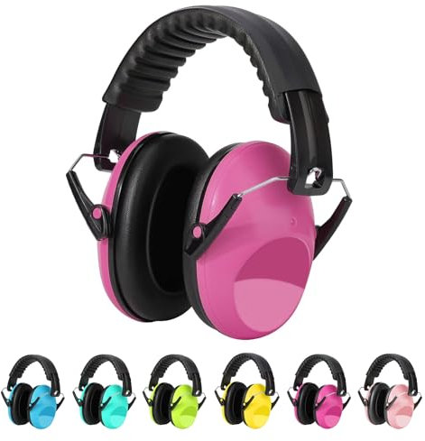 Kriogor Cuffie Antirumore Bambini, SNR 26dB, Cuffie protettive per bambini, Protezione Udito per Otoprotettori per bambini Cuffie per dormire, studiare, sparare, 20NRR