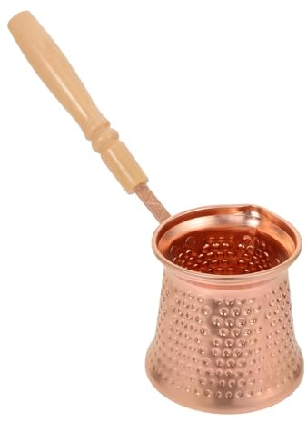 Alipis Caffettiera Turca Rame Pentola Per Riscaldare Latte Per Preparare e Tè Aromatici e Facile