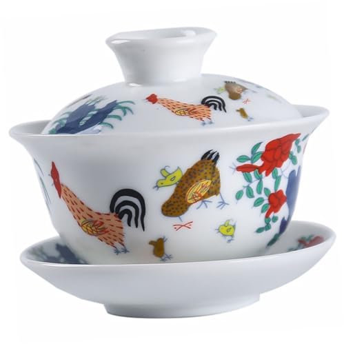 Garneck Teetasse Mit Deckel Und Untertasse Tasse Im Chinesischen Stil Geeignet Für Blumentee Grünen Tee Schwarzen Tee Küche