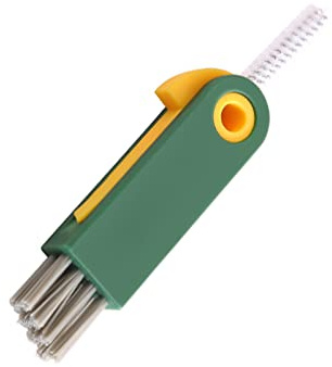 HSBMAIAOSI Bottle Cleaning Brush 3-in-1 Crevice Brush Multifunctional Lid Groove Cleaner for Bottle Cover Lid Straw