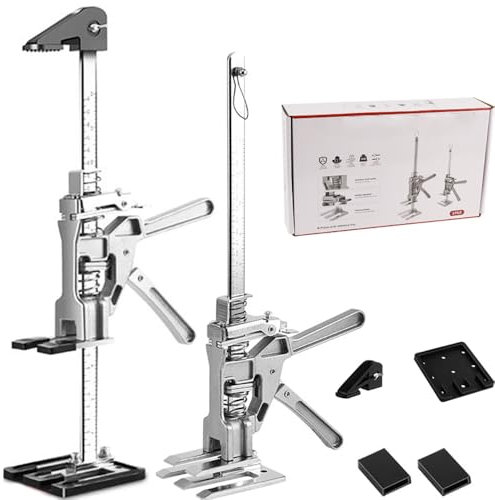 Labor Saving Arm,Hand Llifting Jack Tool,Cric Manuel Meuble,2 pièces Etai Telescopique Leve Meuble 38.3cm avec échelle de d'élévation Fonction de Levage Finement réglée pour Les Sols,Fenêtres