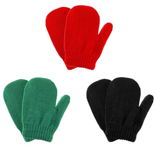 MXHBSTP 3 Pcs Scratch Mittens Newborn, Gloves Age 2-3, for Boys and Girls to Engage in Outdoor Activities or Keep Warm, Compact, Exquisite and Multifunctional Mittens 1-2 Years