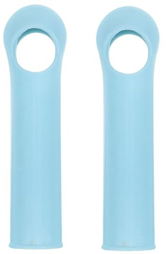 Cabilock 2pcs Mop Handle End Caps Blue 19mm Broom Rod Handle Grip Replacement Sleeves for Household Floor Cleaning and Clothesline Stick
