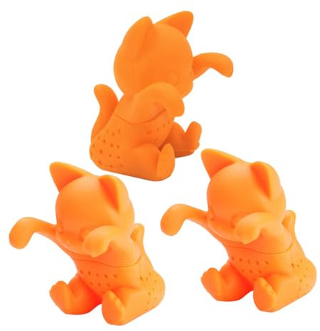 SHOWERORO Ensemble De 3 Passoires À Thé En Silicone Pour Chat Faciles À Utiliser Lavables Au Lave-vaisselle
