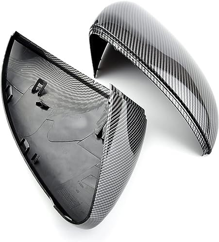 YyQFMA8 Auto Spiegelkappen für VW Golf MK7 7.5 GTI 7 7R,Auto Rückspiegel Seite Glas Spiegel Abdeckung Trim Ersetzen Zubehör.,B-Carbon Fiber Pattern