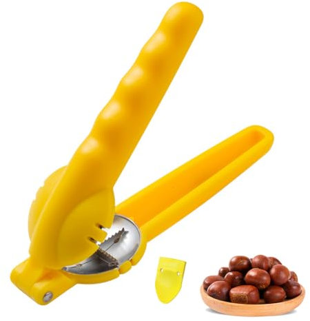 Taglia Castagne in Acciaio,Pinza per Castagne,Clip per Castagne in Noce, Pela Castagne,Clip per Castagne in Acciaio Inossidabile,con Artiglio di Castagna,Castagne Utensili Cucina