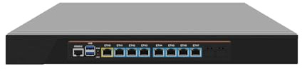 HUNSN 10GbE Firewall Hardware, VPN, 1U Rackmount, Mikrotik, PFSense, OPNsense, Network Appliance, I7 4610M, RJ68, 8 x I226-V 2.5GbE LAN, 2 x SFP+ 82599ES, 0 RAM, 0 Storage, Barebone No System