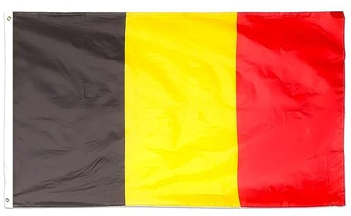 Drapeau Coupe du Monde 2026 - Drapeau national officiel 1,5 m x 90 cm, double face, avec œillets en laiton, États-Unis, Canada, Mexique (Belgique)