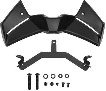 Greensen Juego de Alerón Delantero para Motocicleta, Deflector de ala Aerodinámica con Fijación Rápida para MT-09 2024 2025 MT-09 SP (Black)