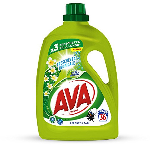 Ava Washing Machine Detergent Liquid Tropical Freshness 36 Washes - 1.8 l