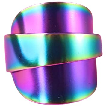 Opulenter Regenbogenfarben Besteckschmuck Ring, ca. 75 (24) Ring aus Besteck