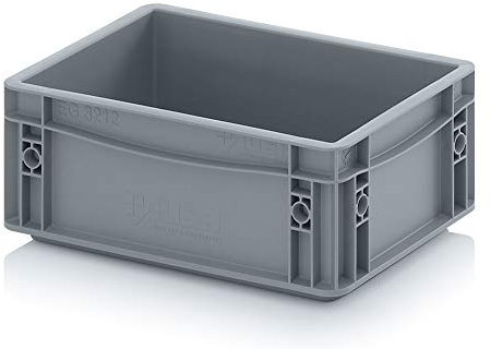 Auer Packaging Contenitore euro, 30 x 20 x 12 euro, impilabile, 30 x 20 x 12 cm, colore: grigio