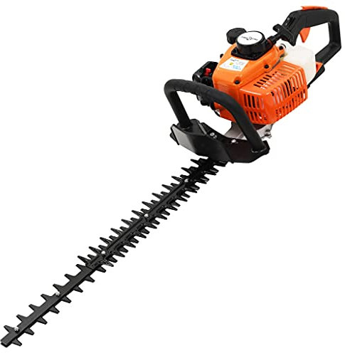 WELLIKEA Tagliasiepi a benzina, Taglia Siepi Taglia Cespugli, 722 mm, arancione e nero