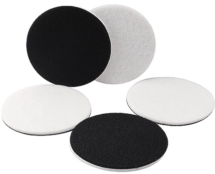 SPTA Pad Per La Lucidatura Del Vetro, 5 piezas 80mm Dischi Lucidanti In Feltro Per La Lucidatura Di Vetro, Marmo, 150mm Tamponi Per Lucidatura Facciamolo Brillare Finestre Più Luminose
