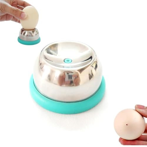 Perforador de Huevos de Acero Inoxidable, Perforadora de Huevos Duros, Batidora de Huevos, Pelador de Huevos Duros, para Barra de Cocina, Separador de Huevos de Pollo