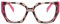 AOOLIA Lunettes de Lecture Femme Hommes, Grand Montures de Lunettes Charnières à Ressort, Anti-Lumière Bleue (Rose, 3, x)