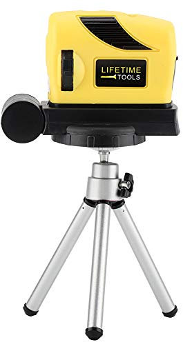Nivel láser autonivelante con trípode, Punto/línea/cruz Herramienta de Ajuste de Alineación Vertical Horizontal de 360 ​​grados Nivel Multifuncional con Trípode