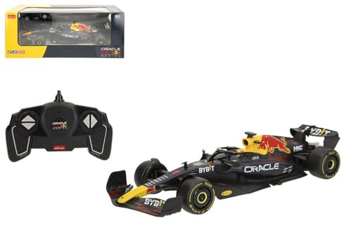 ColorBaby 41287 Rastar Auto radiocomandata F1 Oracle Red Bull Racing RB18, licenza ufficiale, Scala 1:18, Formula 1, Veicolo radiocomandato, Frequenza 2.4 GHz, 6 direzioni, Giocattoli telecomandati