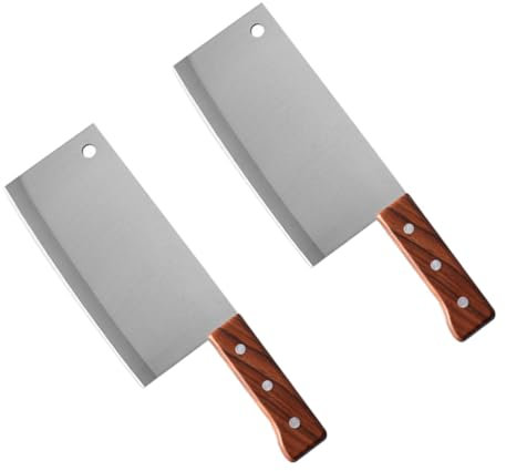 CIYODO 2 Stk Werkzeug Messer mit ergonomischem Griff Küchenmesser aus Edelstahl kochmesser Zerhacker Zerkleinerer aus Edelstahl langlebiger Zerkleinerer Lebensmittel Würfelmaschine