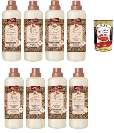 Italian Gourmet Tesori Italian Gourmet Ammorbidente Byzantium Rosa Nera | Konzentrierter Wäschepflege-Zusatz, morbido bucato, für langanhaltende, Gesamtnettogewicht 6,08 L + Kostenlos Polpa 400g