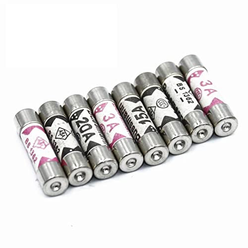 Sicherung 10 STÜCKE Sicherungen BS1362 6 * 25 Füllung Sand Riot Keramiksicherung 6x25mm 1A 2A 3A 5A 10A 13A 15A 20A 240V Ersatzsicherung (Size : 15A)