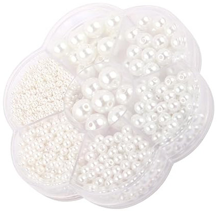 TEHAUX Kunststoffperlen Lose Perlen Für Schmuck Diy Zubehör Aufbewahrungsbox Für Handwerk Armband Anhänger Herstellung