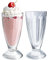 KONZEPT Copas para helado 300 ml – Set de 12 copas de postre de vidrio con pie, ideales para batidos, yogur, frutas y postres fríos