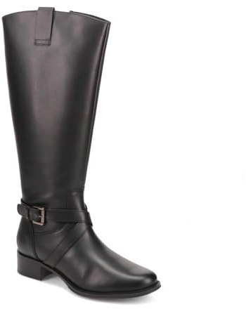 Pavers Womens Wide-Calf-Fitting Long Boots Black Size 5