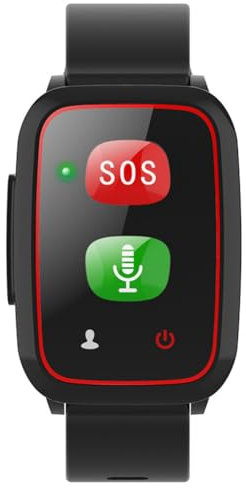 CraftNestUK Orologio intelligente di posizionamento dei bambini anziani,SOS chiamata di emergenza 4G Smart Watch, monitoraggio della salute, localizzazione GPS Track,funzione chiamata linguistica