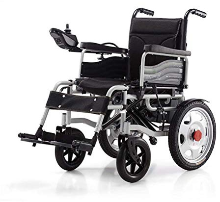 Deluxe Elektrorollstuhl, offene/schnell zusammenklappbare Mobilitätshilfe Rollstuhl Leistungsstarker Doppelmotor Sicher und einfach zu fahren für zusätzlichen Komfort für behinderte/ältere F