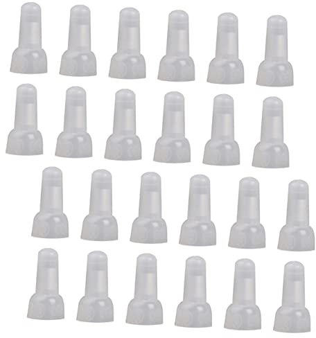 GLEAVI 1000pcs Closed End Crimp Terminal Wire Connectors Nylon Insulated Crimp Caps for Electrical Wire for Diy Projects