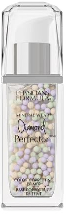 Physicians Formula Mineral Wear Diamond Perfector, Base Correctrice 3-en-1 Gel-Serum pour Lisser et Unifier le Teint, Estompe les Pores et les Rougeurs