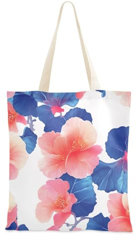 famyily Cartoon Begonia White Tote Bag Canvas with Handle Canvas Shopping Tote Bags Casual Shopping Bookbag for Travel Bolsa de Lona, Cartoon Begonia White, 1 Size, Cartoon Begonia White, 1 size