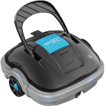 WYBOT Robot Piscina Fuori Terra per Piscina da 80m², Robottino Pulitore con Doppia Motricità, Robot Piscina Pulitore Senza Fili con Batteria Autonomia 100 Min | Parcheggio Autonomo Grigio scuro