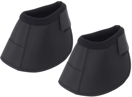Horse Hoof Boot, Easy to Wear & No-Turn Horse Shoes, Protective Equine Bell Boots with Loop Closure, Professional Equestrian Supplies for Riding & Training, Secure Fit for Equine Hoof (2Pcs,M)