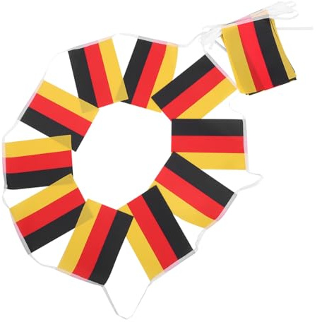 VILLFUL Drapeau Allemand Petit Pour Jardin Bannière Décorative Drapeau Suspendu Pour Fête