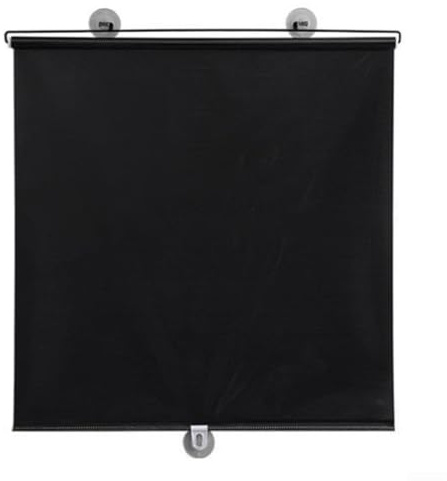 HpLive Tenda a rullo oscurante senza fori, autoadesiva, per finestre, auto e ufficio, 125 x 50 cm, nero (nero)