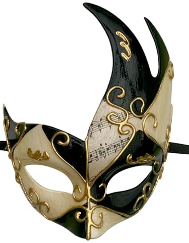 Lanna msk Handgefertigte Venezianische Maske Augenmaske Colombina Ballmaske Karneval Damen und Herren