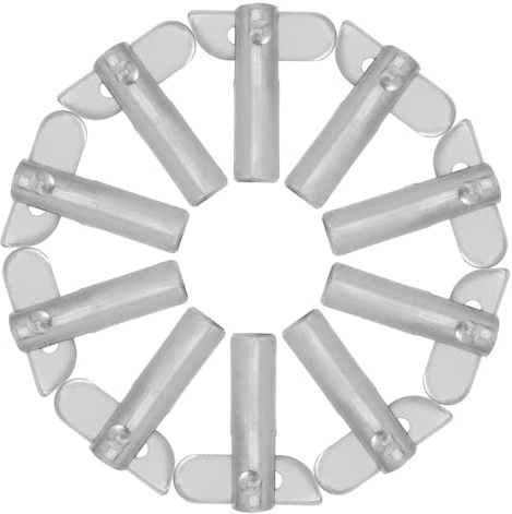 BIUDECO Perni di Bloccaggio Zincati per Impalcature 12mm X 45mm, Set da 10 Pezzi, Perno Staccabile per Fissaggio Staffa Mensola e Guardrail, Accessori per Ponteggi Portali Installazione