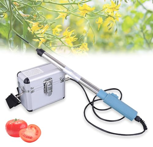IXPIUZB Pollinisateur électrique pour tomates, poivrons et fraises - 4 800 r/min - Avec sangle - Interrupteur automatique - Pour tomates, poivrons et fraises - 10 heures de veille