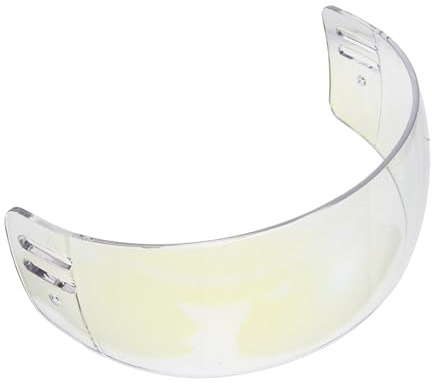 DIYEAH Visera de Hockey Tintada Azul para Casco, Pantalla de Policarbonato Antivaho y Antirayaduras, Protección Facial Curvada para Hockey sobre Hielo, Kit de Montaje, Uso Deportivo