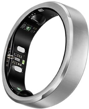 RingConn Gen 3, Der weltweit erste Smart Ring mit Gefäßtrend-Analyse | ohne App-Abonnement, mit Vibrationsbenachrichtigungen, Schlaf, Fitness, Herzfrequenz, 14 Tage Akku, Größe vorher prüfen