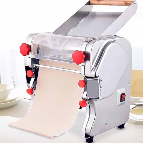 Macchina per La Pasta Elettrica da 550 W, Sfogliatrice Professionale per Ravioli E Pasta, Spaghetti Freschi Fatti in Casa in 10 Minuti, per Noodles/Spaghetti/Lasagne/Ravioli Fkm160