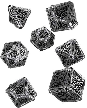 Q-Workshop MCT35 - Metal Call of Cthulhu Dice Set (7)